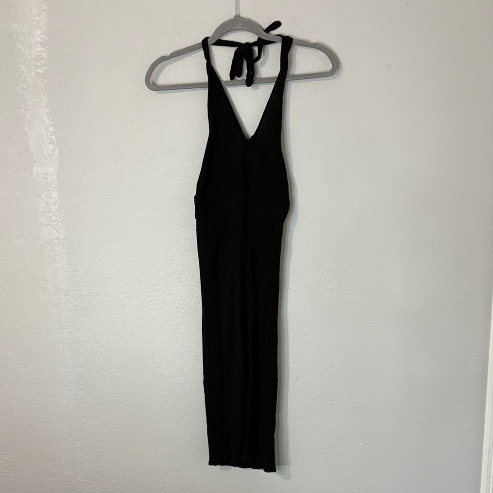 Chic Black Backless Dress